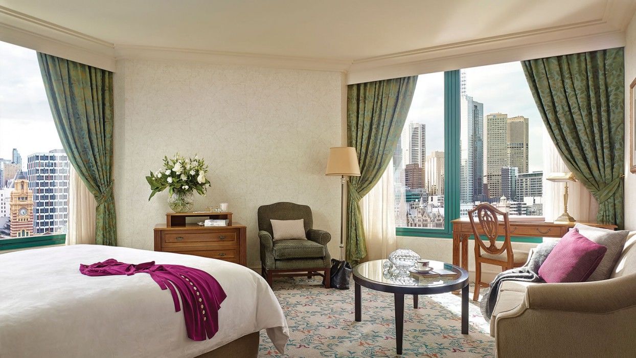 Hotel The Langham Melburne Exterior foto A room at the Mandarin Oriental, Hong Kong
